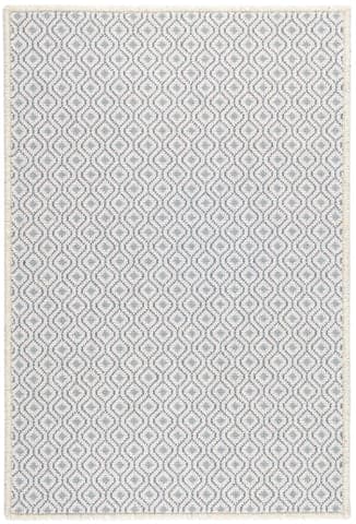 Bayberry Woven Wool Custom Rug | Ivory/Denim