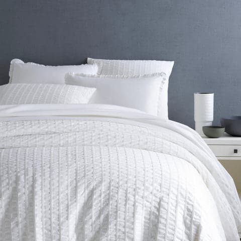 Tidal Duvet Cover | White