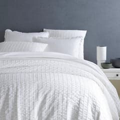 Tidal Duvet Cover | White
