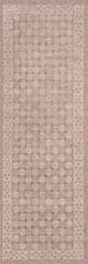 Isolated view of Peach Runner Selima Traditional Geometric Washable Rug, showcasing its design
