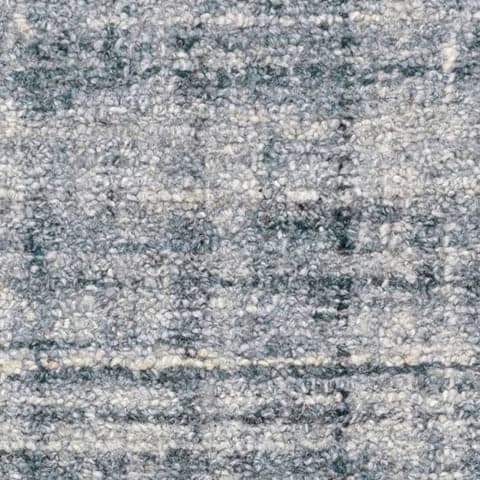 Harris Hand Micro Hooked Wool Rug Swatch | Blue/Ivory