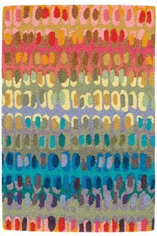 Paint Chip Hand Micro Hooked Wool Rug | Multi