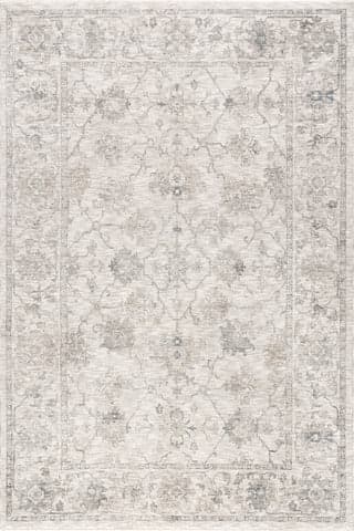 Isolated view of Beige Rectangle Maleah Vintage Rug, showcasing its design
