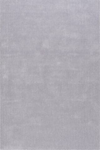 Isolated view of Silver Rectangle Maru Wool Rug, showcasing its design