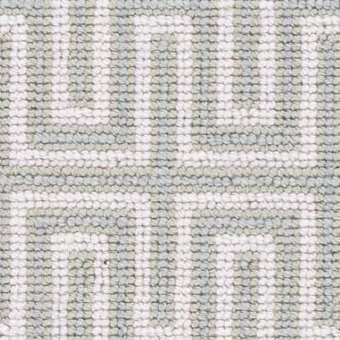 Maze Woven Wool Custom Rug Swatch | Pale Blue