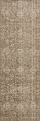 Isolated view of Brown Runner Zanira Traditional Woven Floral Indoor/Outdoor Washable Rug, showcasing its design