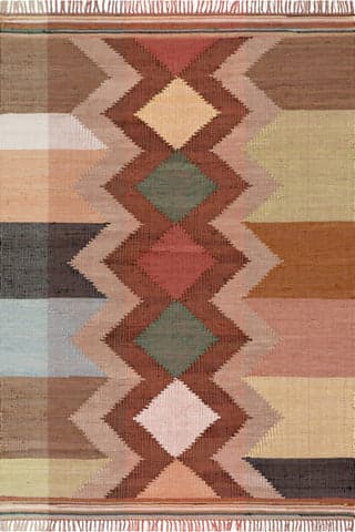 Solmira Southwestern Handmade Cotton Rug | Multicolor