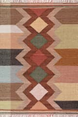 Solmira Southwestern Handmade Cotton Rug | Multicolor
