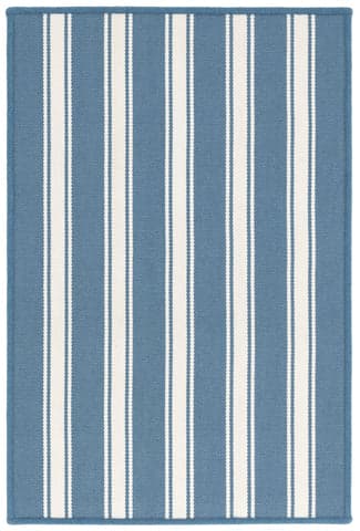 Maysville Stripe Woven Indoor/Outdoor Custom Rug | Slate