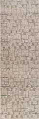 Isolated view of Beige Runner Ilvara Abstract Washable Rug, showcasing its design