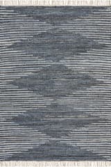 Dira Denim Bohemian Diamond Rug | Blue