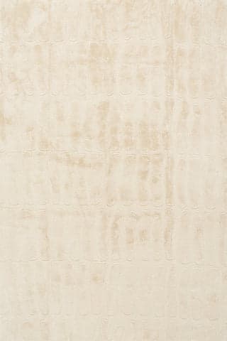 Isolated view of Sand Rectangle Giselle Solid Cloud Washable Rug, showcasing its design