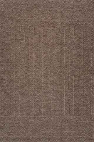 Isolated view of Brown Runner Ardena Modern Trellis Indoor/Outdoor Rug, showcasing its design
