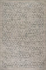 Isolated view of Blue Rectangle Nefre Traditional Diamond Rug, showcasing its design