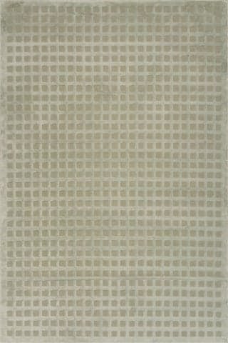 Isolated view of Light Green Rectangle Lambertville Plush Textured Washable Rug, showcasing its design