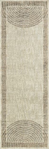 Isolated view of Sand Runner Allyson Modern Geometric Area Rug, showcasing its design