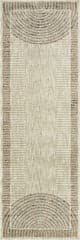 Isolated view of Sand Runner Allyson Modern Geometric Area Rug, showcasing its design