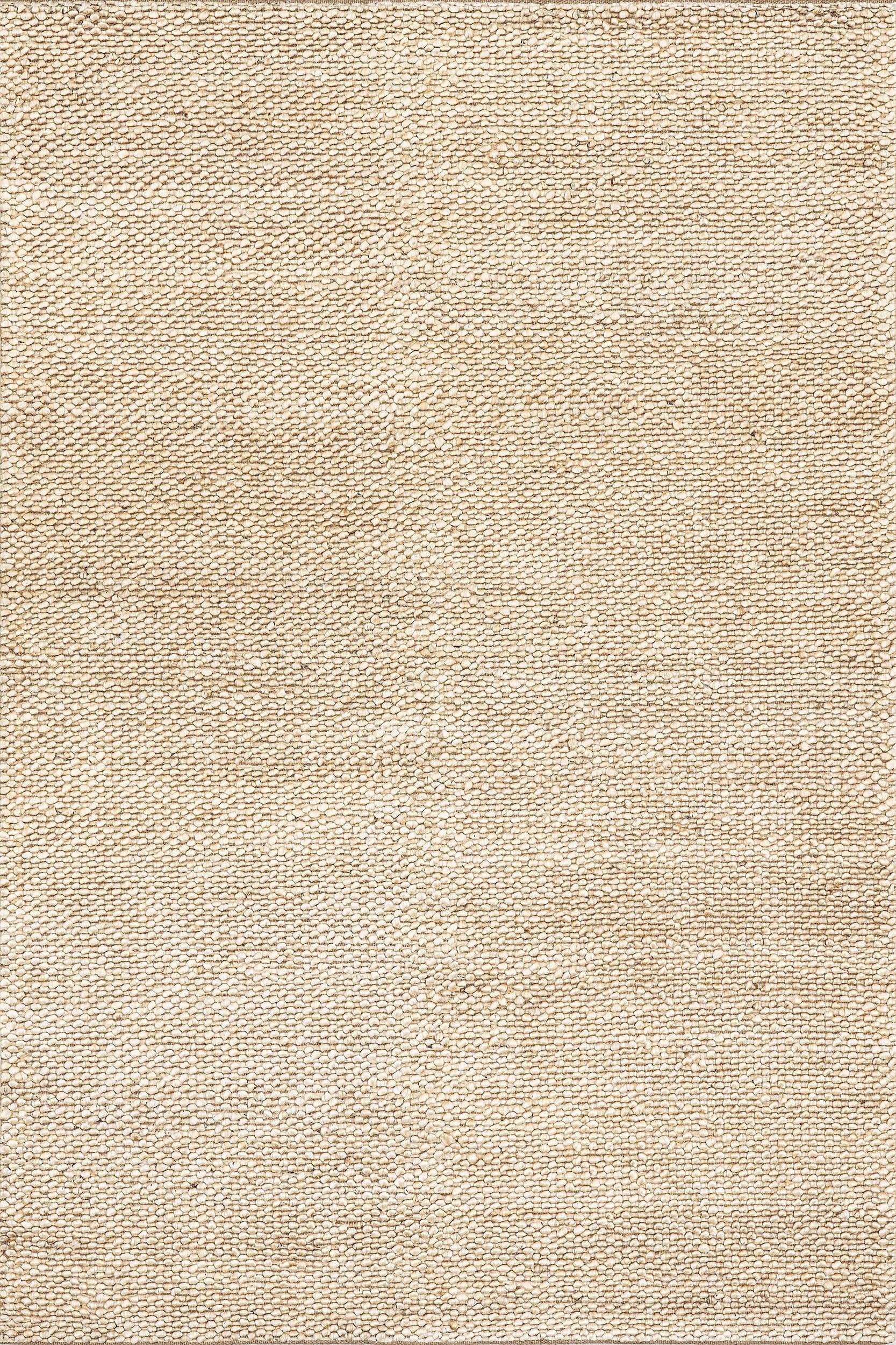 Textured Handwoven Jute Rug | Beige – Rugs USA