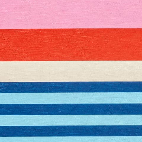 Beach Stripe Machine Washable Rug Swatch | Multi
