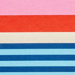 Beach Stripe Machine Washable Rug Swatch | Multi