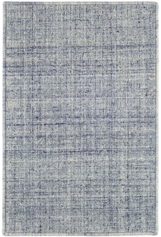 Harris Hand Micro Hooked Wool Custom Rug | Blue/Ivory