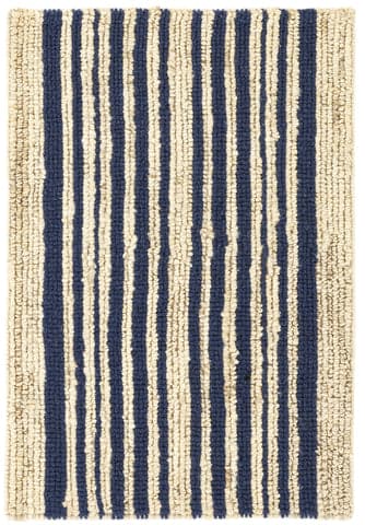 Calder Stripe Handwoven Jute Rug | Navy