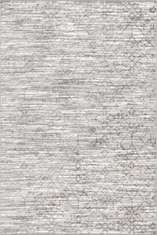 Isolated view of Brown Rectangle Vitalina Trellis Rug, showcasing its design