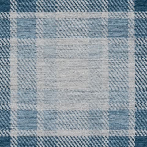 Ombre Machine Washable Rug Swatch | Blue