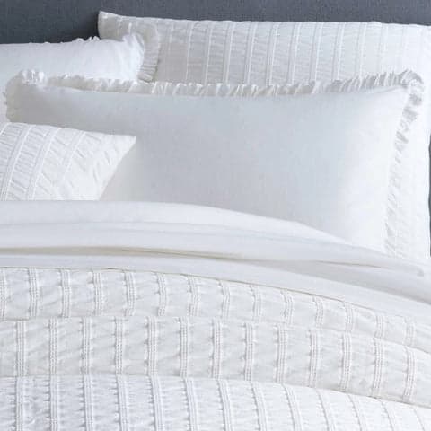 Classic Ruffle Sham | White