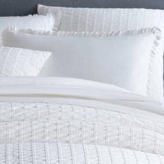 Classic Ruffle Sham | White
