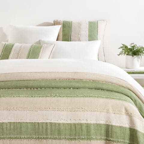 Moon Hills Linen Duvet Cover | Olive
