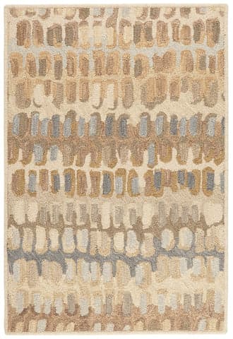 Paint Chip Hand Micro Hooked Wool Custom Rug | Natural