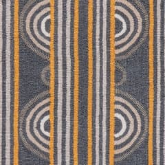 Button Machine Washable Rug Swatch | Grey