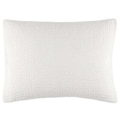 Seychelles quilted sham | Dove White