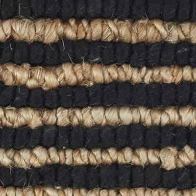 Twiggy Handwoven Wool/Jute Rug Swatch | Black