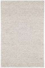 Honeycomb Handwoven Wool Custom Rug | Ivory/Grey