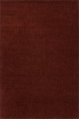 Isolated view of Red Rectangle Crosby Solid Wool Rug by Nate Berkus, showcasing its design