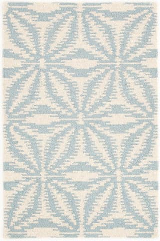 Aster Hand Micro Hooked Wool Rug | Sky