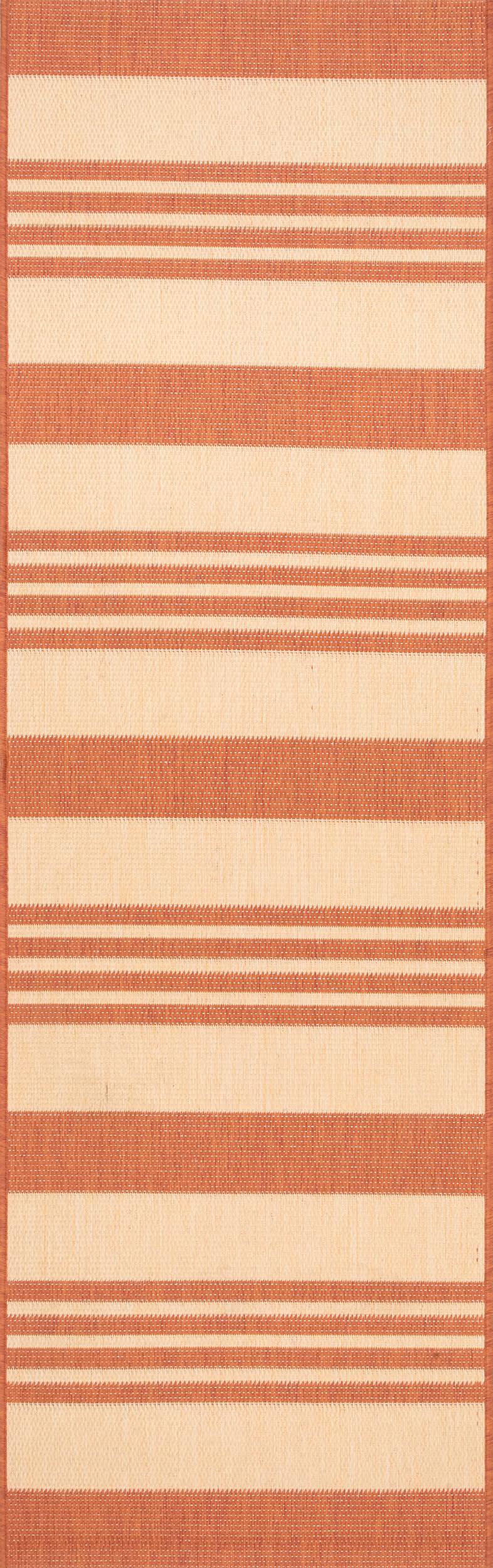 Regency Stripes Indoor/Outdoor Rug | Terracotta