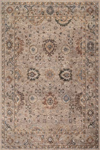 Isolated view of Tapue Rectangle Averina Traditional Bordered Washable Rug, showcasing its design