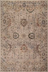 Isolated view of Tapue Rectangle Averina Traditional Bordered Washable Rug, showcasing its design