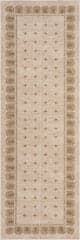 Isolated view of Brown Runner Manvie Traditional Washable Rug, showcasing its design