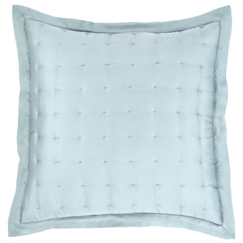 Silken Solid Puff Sham | Robin's Egg Blue