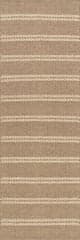 Isolated view of Brown Runner York Striped Wool Rug by Nate Berkus, showcasing its design