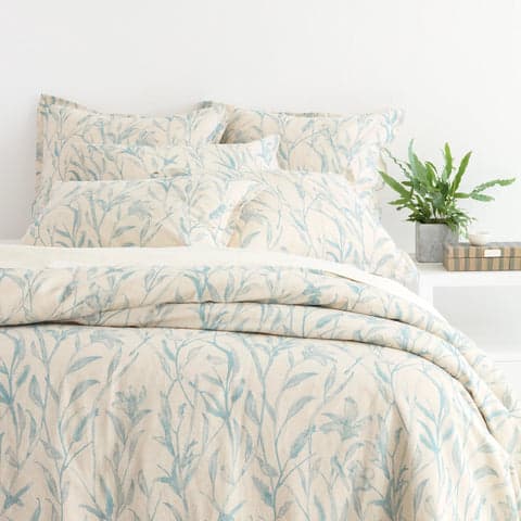 Margot Linen Duvet Cover | Pewter Blue
