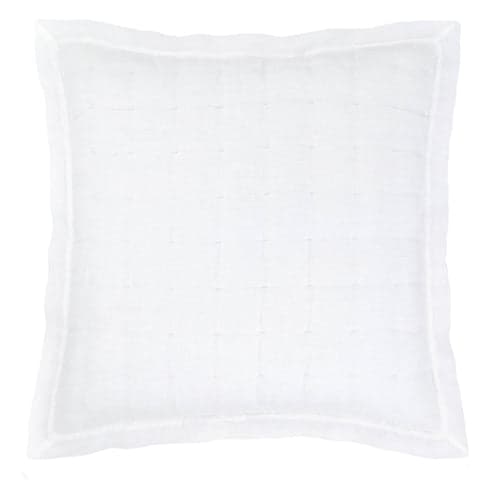 Lush Linen Puff Sham | White