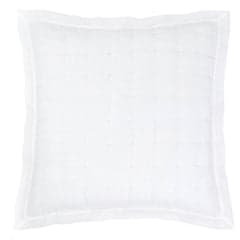 Lush Linen Puff Sham | White