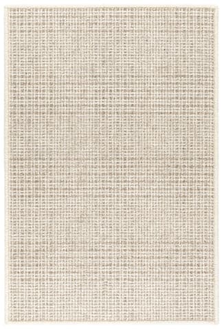 Checkers Woven Wool Custom Rug | Natural
