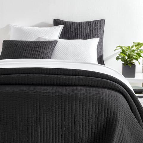 Lana Voile Quilt | Black