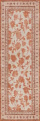 Isolated view of Orange Runner Botanica Hand-Tufted Botanical Wool-Blend Rug, showcasing its design